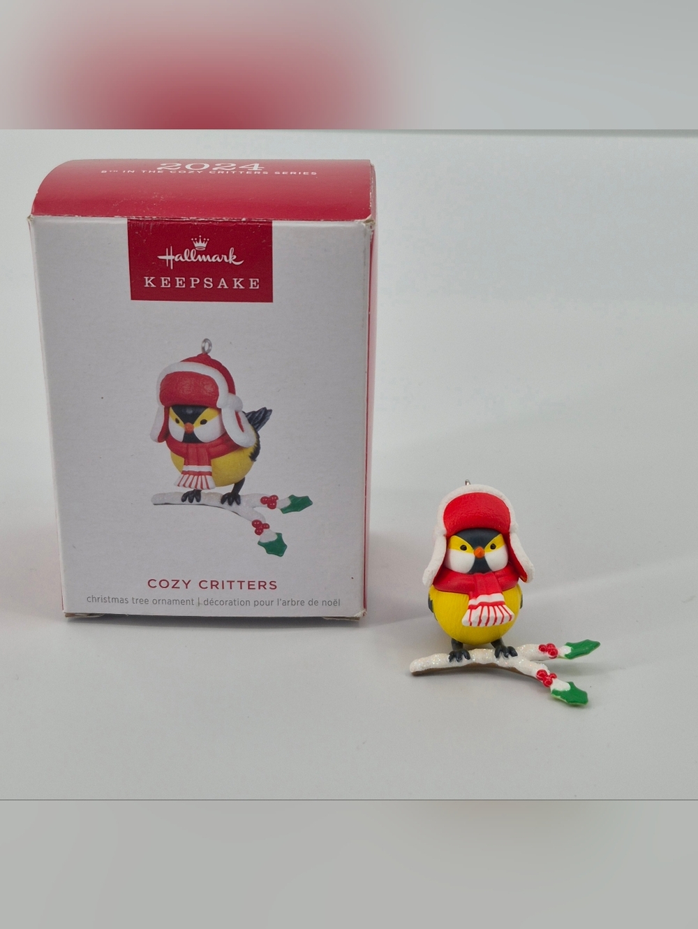Hallmark Keepsake 2024 Cozy Critters On Holly Limb #8 In Series Ornament